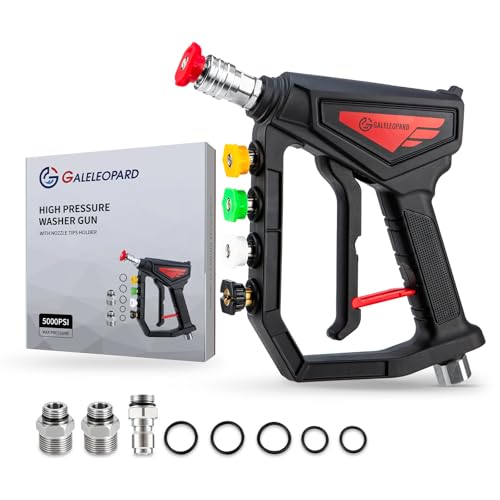 GALELEOPARD Short Pressure Washer Gun Review: Power Up Your Car Wash with 5000 PSI!