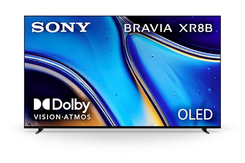 Sony 77 Inch OLED 4K Ultra HD TV BRAVIA XR8B Smart Google TV with Dolby Vision HDR and Exclusive Features for PlayStation® 5 (K-77XR8B), 2025 Model